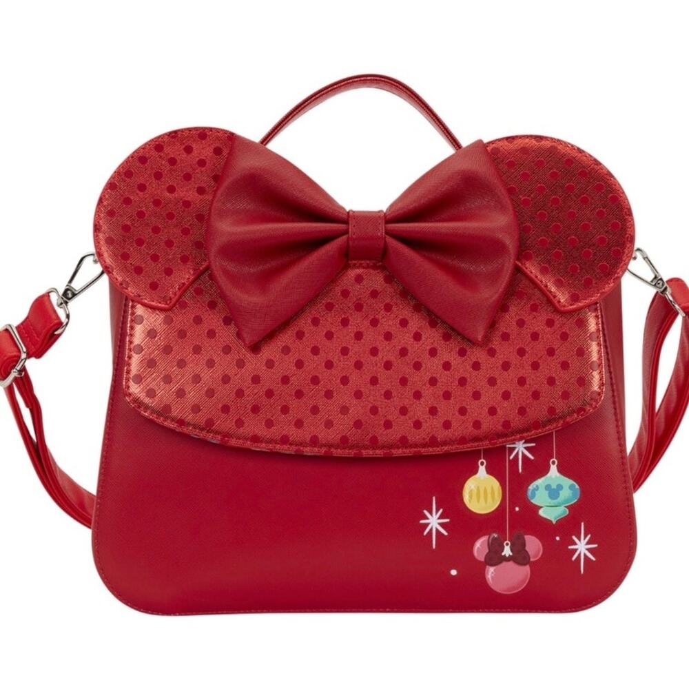 Loungefly Minnie Holiday Ornaments Crossbody NWT